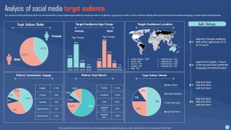 Analysis Of Social Media Target Audience Social Media Channels Performance Evaluation Plan