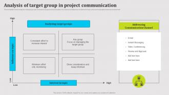 Analysis Of Target Group In Project Communication Public Relations Strategy SS V