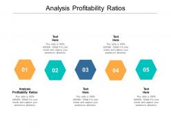 Analysis profitability ratios ppt powerpoint presentation deck cpb