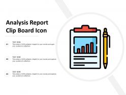 Analysis report clip board icon