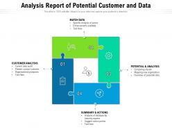 Analysis report of potential customer and data