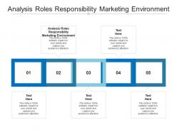 Analysis roles responsibility marketing environment ppt powerpoint presentation inspiration information cpb