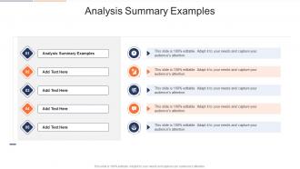 Analysis Summary Examples In Powerpoint And Google Slides Cpb
