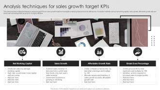Analysis Techniques For Sales Growth Target KPIs