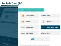 Analysis tools analytics ppt powerpoint presentation layouts styles