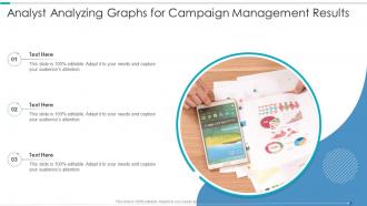 Analyst Analyzing Graphs For Campaign Management Results