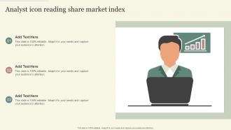 Analyst Icon Reading Share Market Index