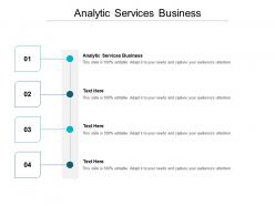 Analytic services business ppt powerpoint presentation model backgrounds cpb