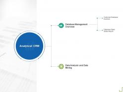 Analytical CRM Status Report Ppt Powerpoint Presentation Show Summary