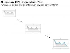 Analytical curve chart for year based analysis flat powerpoint design
