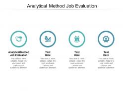 Analytical method job evaluation ppt powerpoint presentation ideas pictures cpb