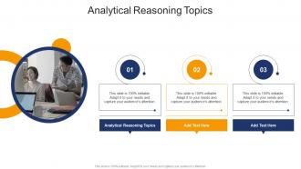 Analytical Reasoning Topics In Powerpoint And Google Slides Cpb
