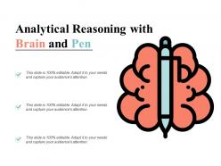 Analytical reasoning with brain and pen