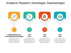 Analytical research advantages disadvantages ppt powerpoint presentation layouts sample cpb