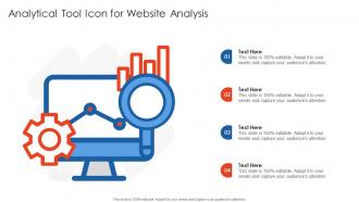 Analytical Tool Icon For Website Analysis