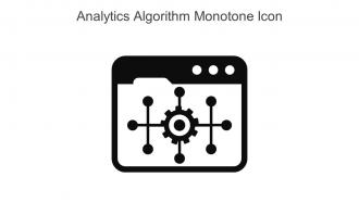 Analytics Algorithm Monotone Icon In Powerpoint Pptx Png And Editable Eps Format