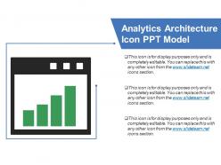 Analytics architecture icon ppt model