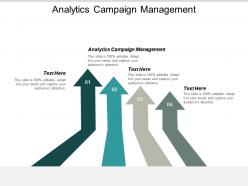 Analytics campaign management ppt powerpoint presentation gallery tips cpb