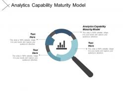 Analytics capability maturity model ppt powerpoint presentation outline graphics tutorials cpb