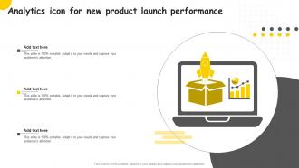 Analytics Icon For New Product Launch Performance