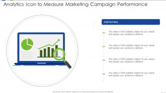 Analytics Icon To Measure Marketing Campaign Performance