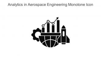 Analytics In Aerospace Engineering Monotone Icon In Powerpoint Pptx Png And Editable Eps Format