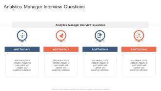 Analytics Manager Interview Questions In Powerpoint And Google Slides Cpb