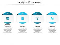 Analytics procurement ppt powerpoint presentation summary demonstration cpb
