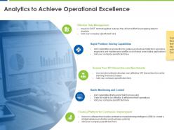 Analytics to achieve operational excellence continuous improvement ppt powerpoint presentation