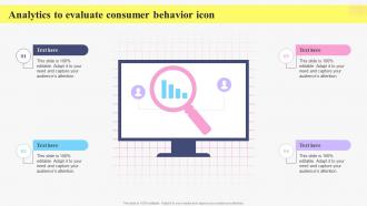 Analytics To Evaluate Consumer Behavior Icon