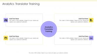 Analytics Translator Training In Powerpoint And Google Slides Cpb