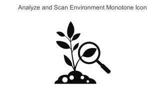 Analyze And Scan Environment Monotone Icon In Powerpoint Pptx Png And Editable Eps Format