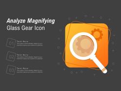 Analyze magnifying glass gear icon