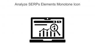 Analyze SERPs Elements Monotone Icon In Powerpoint Pptx Png And Editable Eps Format