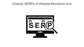 Analyze SERPs Of Website Monotone Icon In Powerpoint Pptx Png And Editable Eps Format