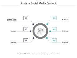 Analyze social media content ppt powerpoint presentation gallery objects cpb