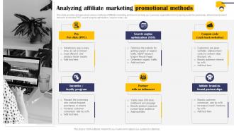 Analyzing Affiliate Marketing Promotional Implementation Of Effective Mkt Ss V
