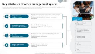Analyzing And Implementing Management System Key Attributes Of Order Management System