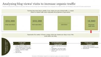 Analyzing Blog Views Visits To Increase Organic Traffic Top Marketing Analytics Trends