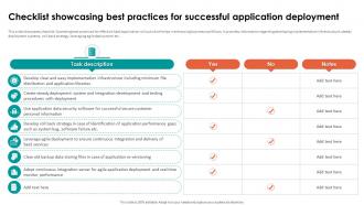 Analyzing Cloud Based Service Offerings Checklist Showcasing Best Practices