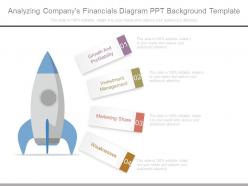 Analyzing companys financials diagram ppt background template