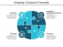 Analyzing companys financials ppt powerpoint presentation infographic template smartart cpb