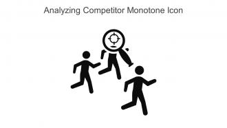 Analyzing Competitor Monotone Icon In Powerpoint Pptx Png And Editable Eps Format