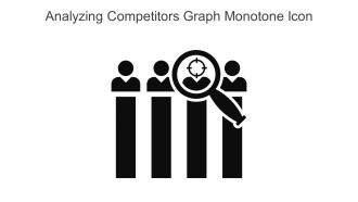 Analyzing Competitors Graph Monotone Icon In Powerpoint Pptx Png And Editable Eps Format