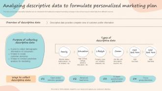 Analyzing Descriptive Data To Formulate Personalized Formulating Customized Marketing Strategic Plan