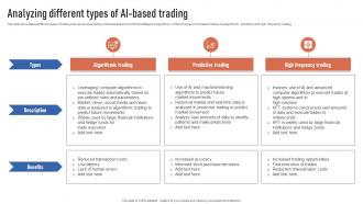 Analyzing Different Types Of AI Based Trading Finance Automation Through AI And Machine AI SS V