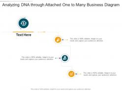 Analyzing dna through attached one to many business diagram infographic template