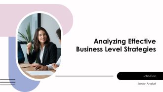 Analyzing Effective Business Level Strategies PPT Structure AT