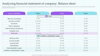 Analyzing Financial Statement Of Company Balance Sheet IT Industry Market Analysis Trends MKT SS V