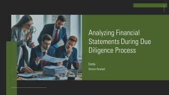 Analyzing Financial Statements During Due Diligence Process PPT Presentation AT